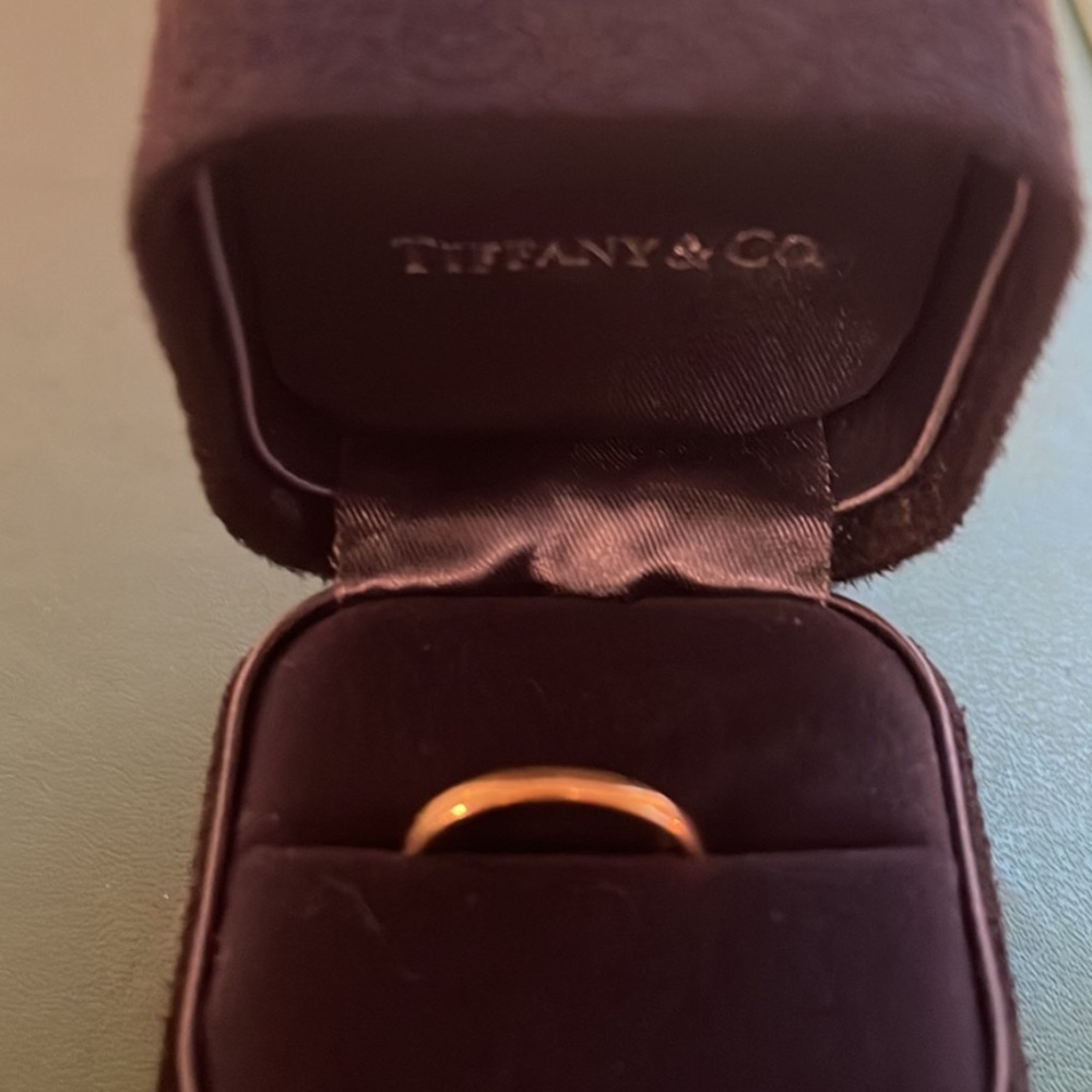 Tiffany & Co 3mm 18k Wedding Band sz 6